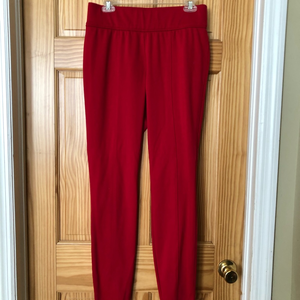 Red Stretch Pants New York and Co